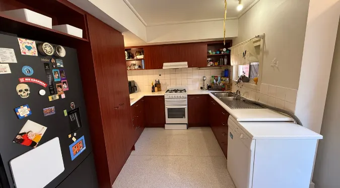 Clean and organised kitchen area